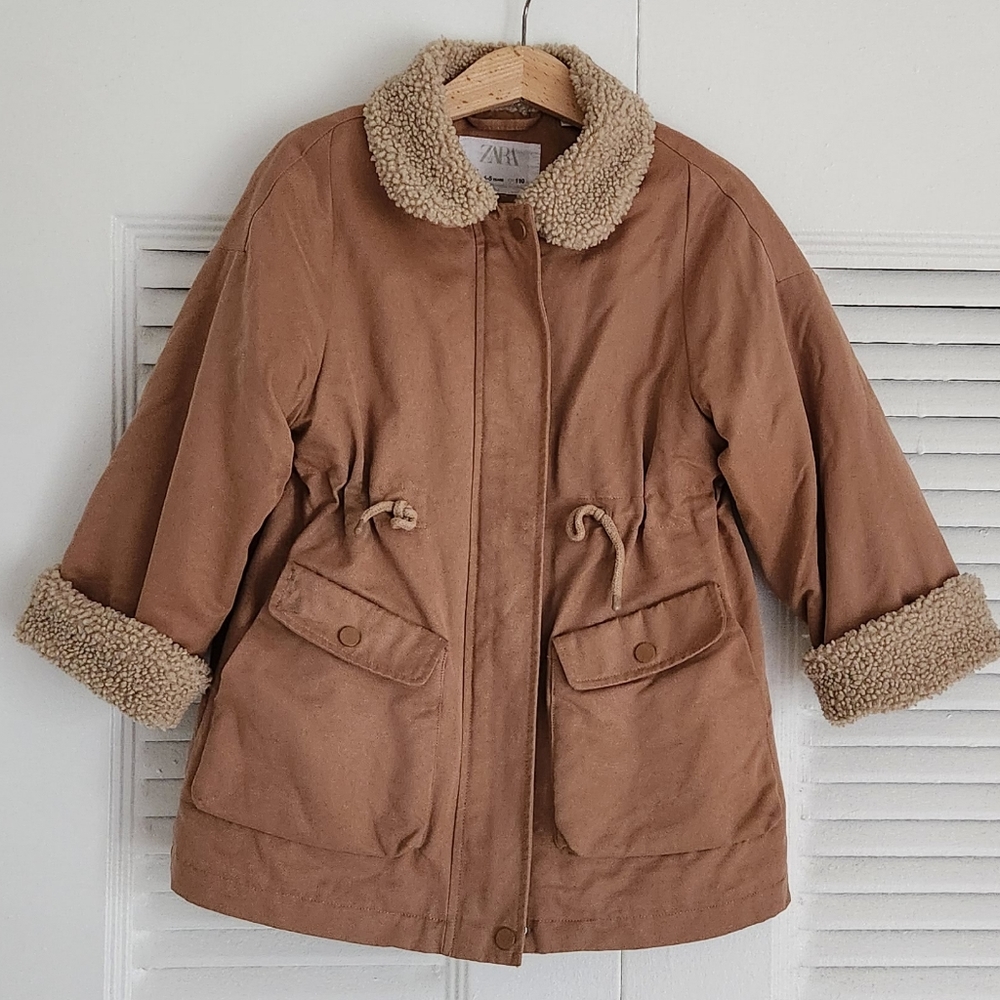 Zara girls parka jacket